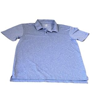 Design Collective Mens Blue Heathered Short Sleeve Polo Shirt 60277-022 Size XL